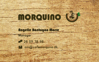 Cafe Morquino business card
